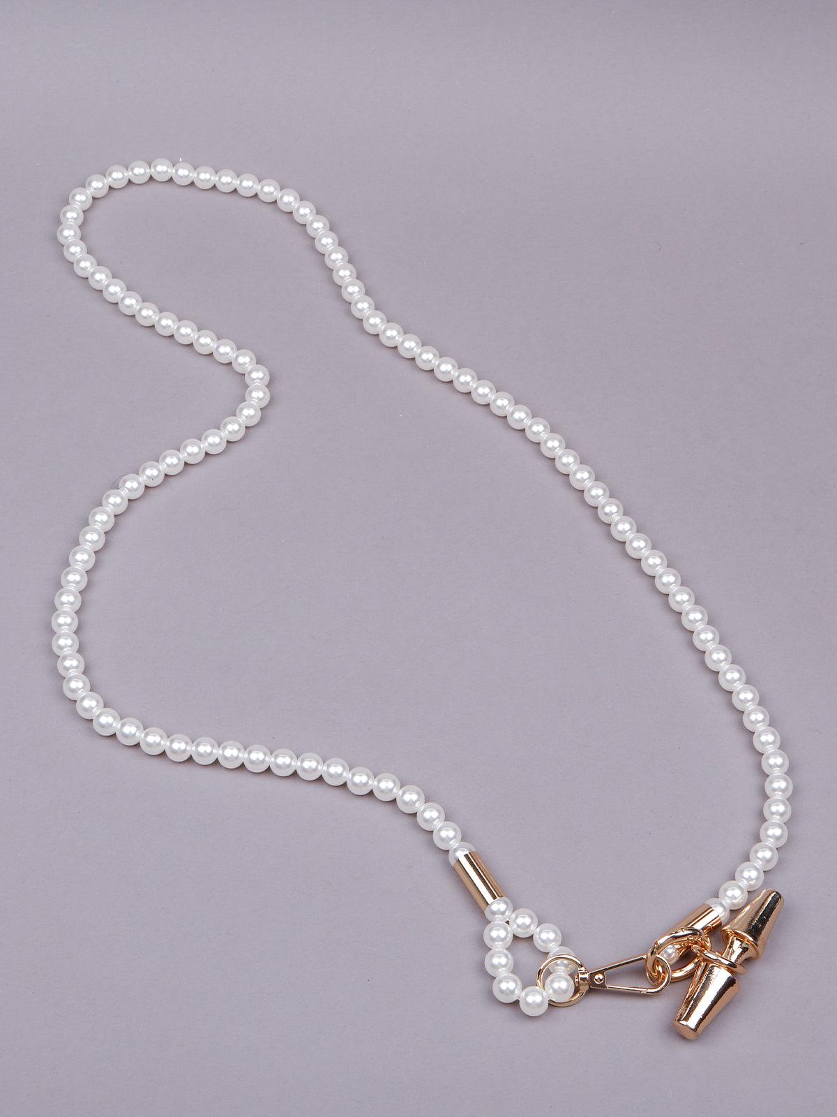 Women's Gorgeous Faux Pearl Necklace -Gold - Odette