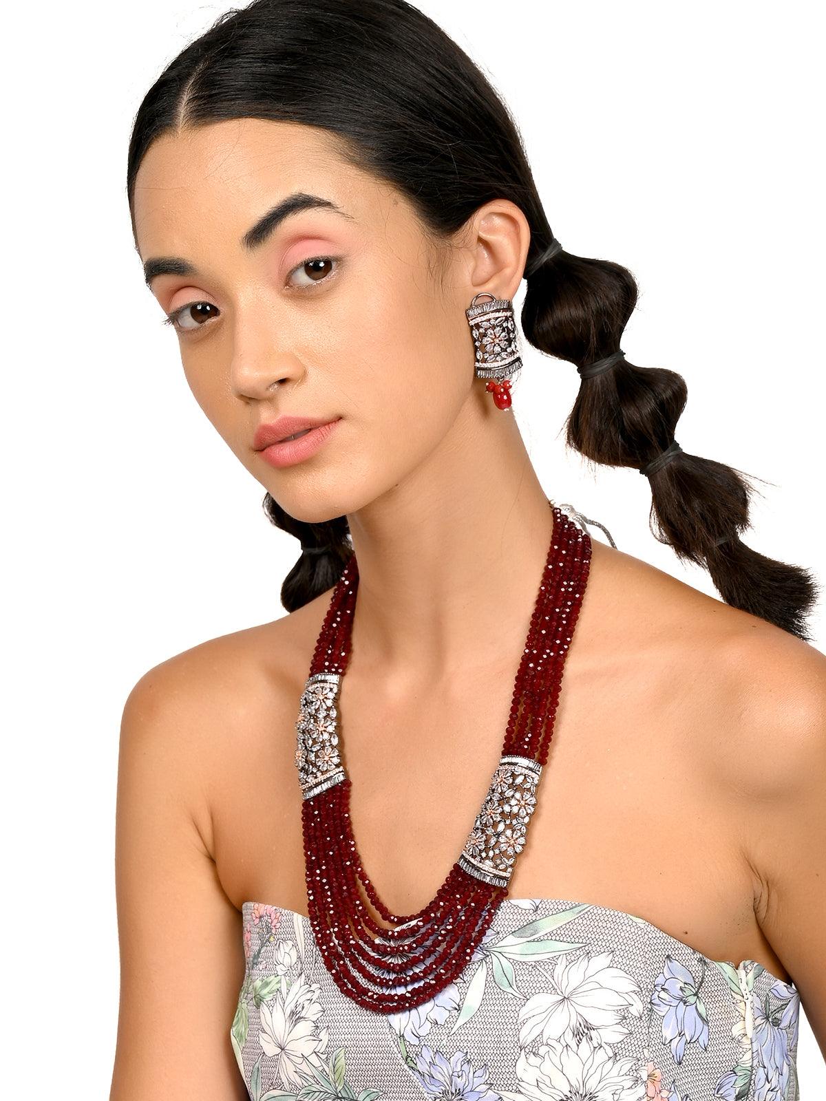 Women's Gorgeous Floral Layered Necklace Set - Odette