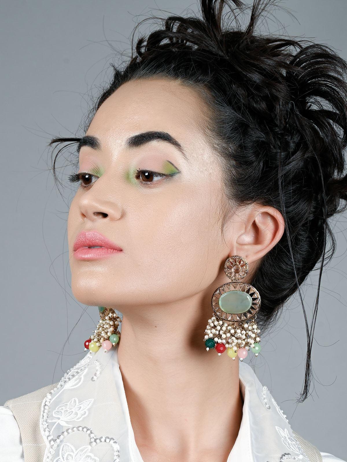 Women's Gorgeous Green Vibrant Stunning Earrings - ODETTE