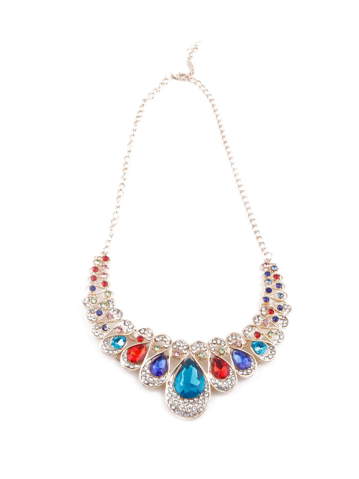 Women's Gorgeous Multicoloured Princess Necklace Set For Women - Odette