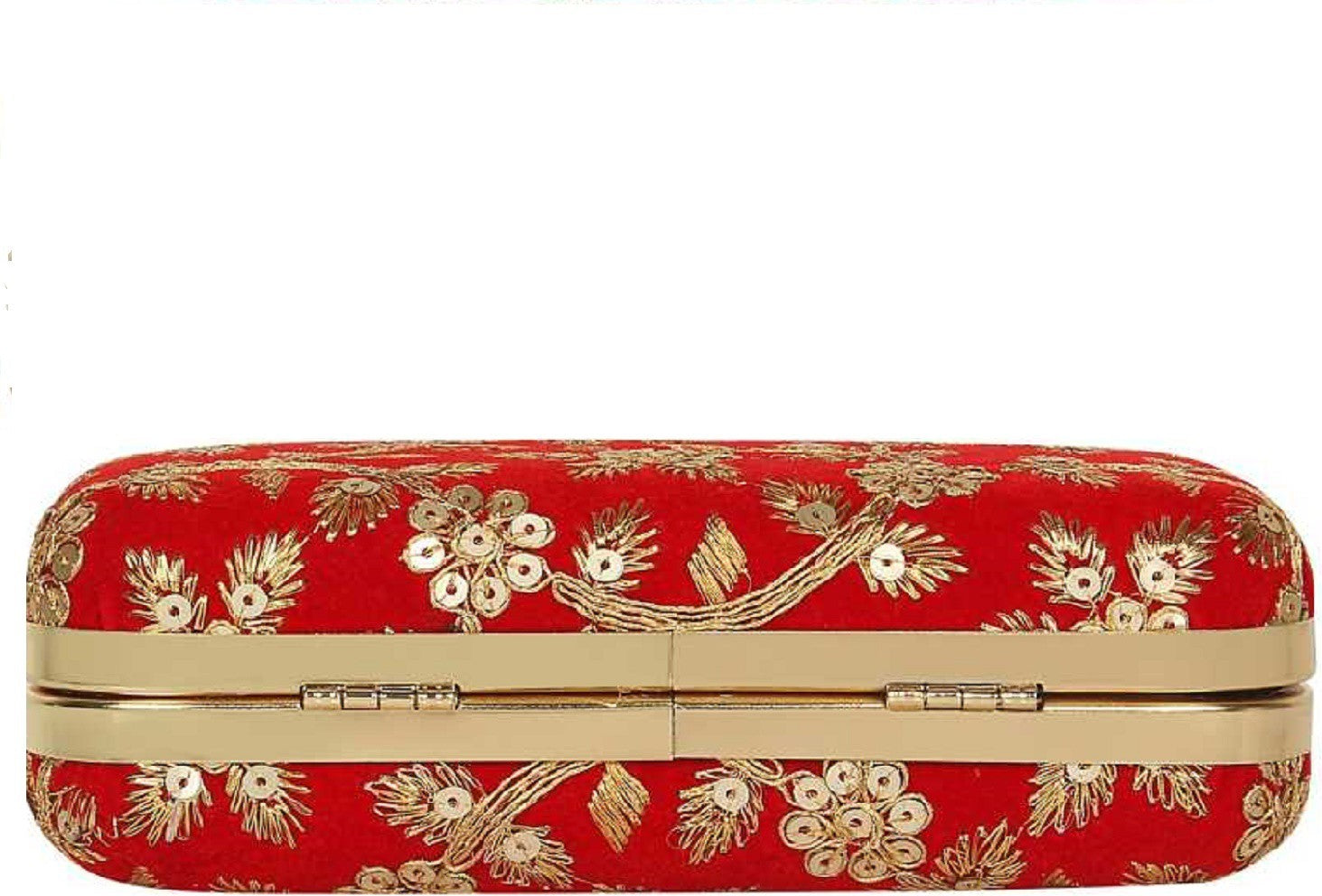 Women's Handicraft Party Wear Hand Embroidered Box Clutch Bag Purse For Bridal, Casual, Party, Wedding - Ritzie