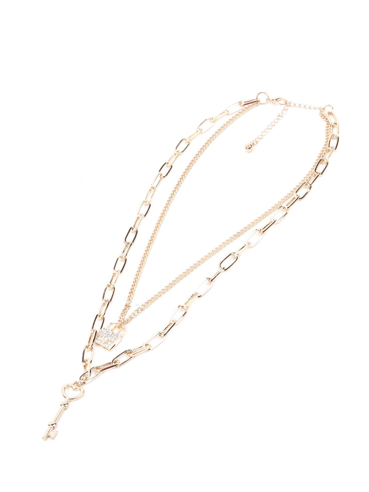 Women's Iconic Key Pendant Layered Necklace - Odette