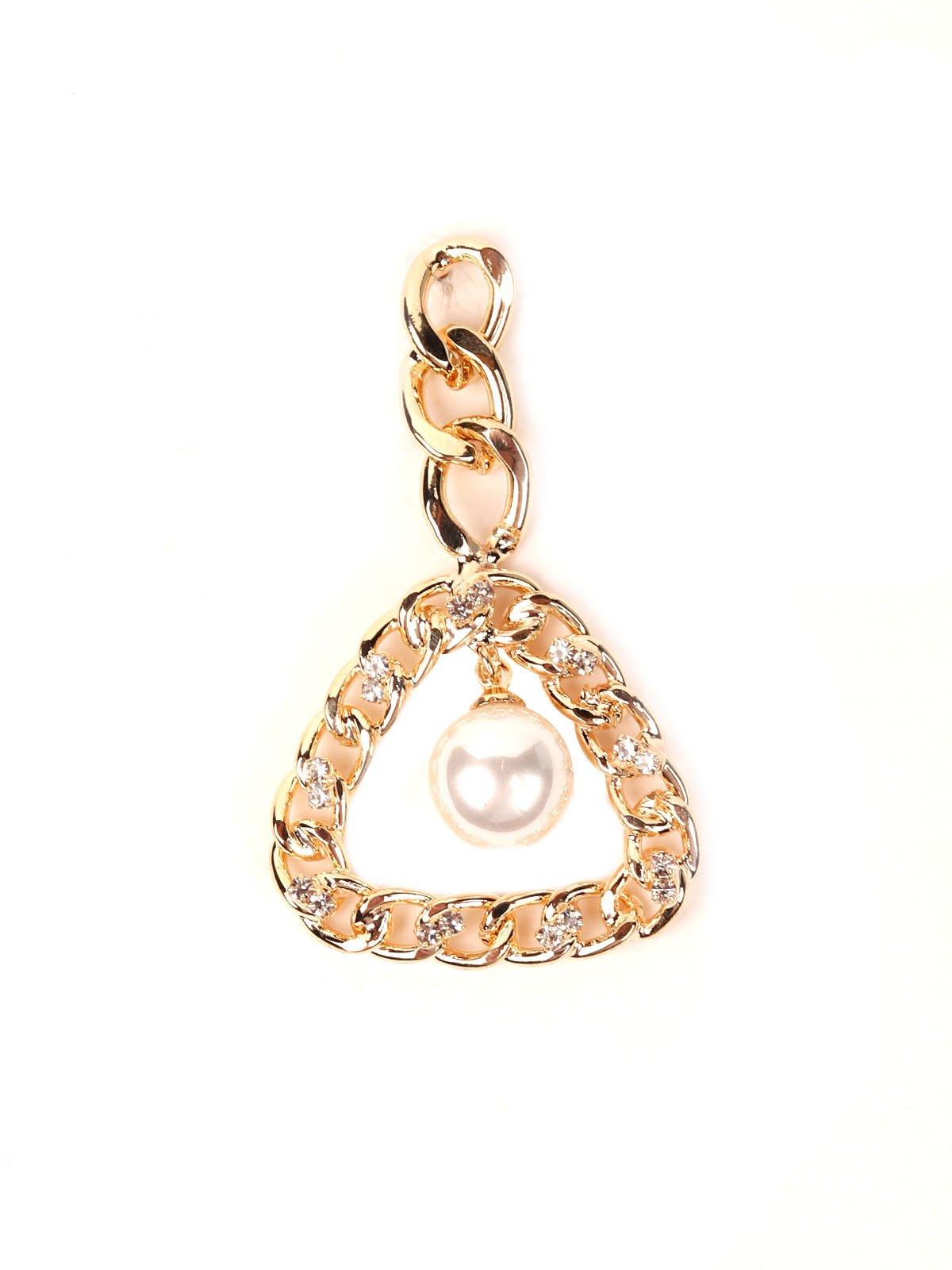 Women's Interlinked Chained Pearl Drop Earrings - Odette