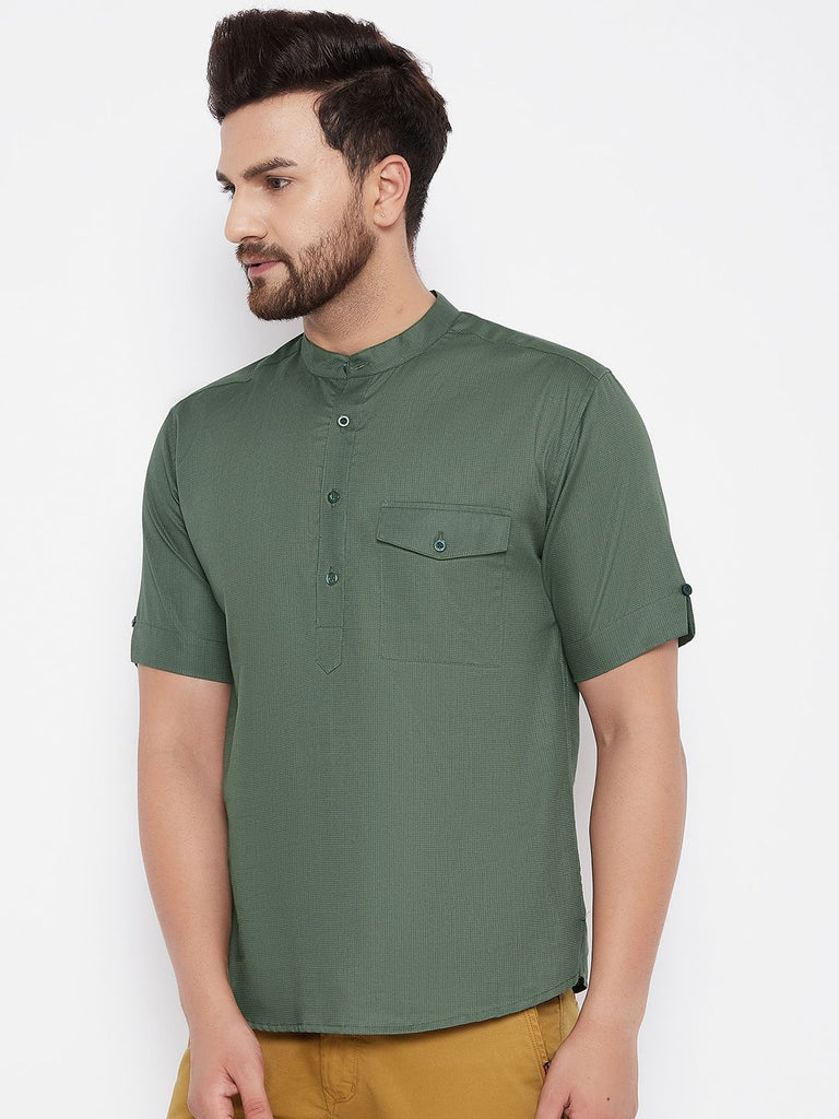 Men's Solid Cotton Kurta