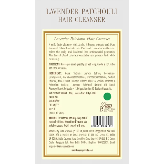 Lavender Patchouli Hair Cleanser