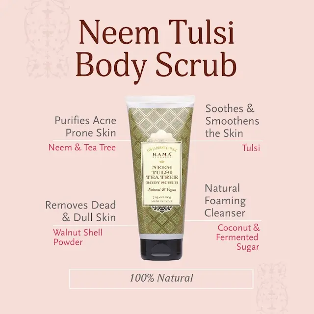 Neem Tulsi Tea Tree Body Scrub