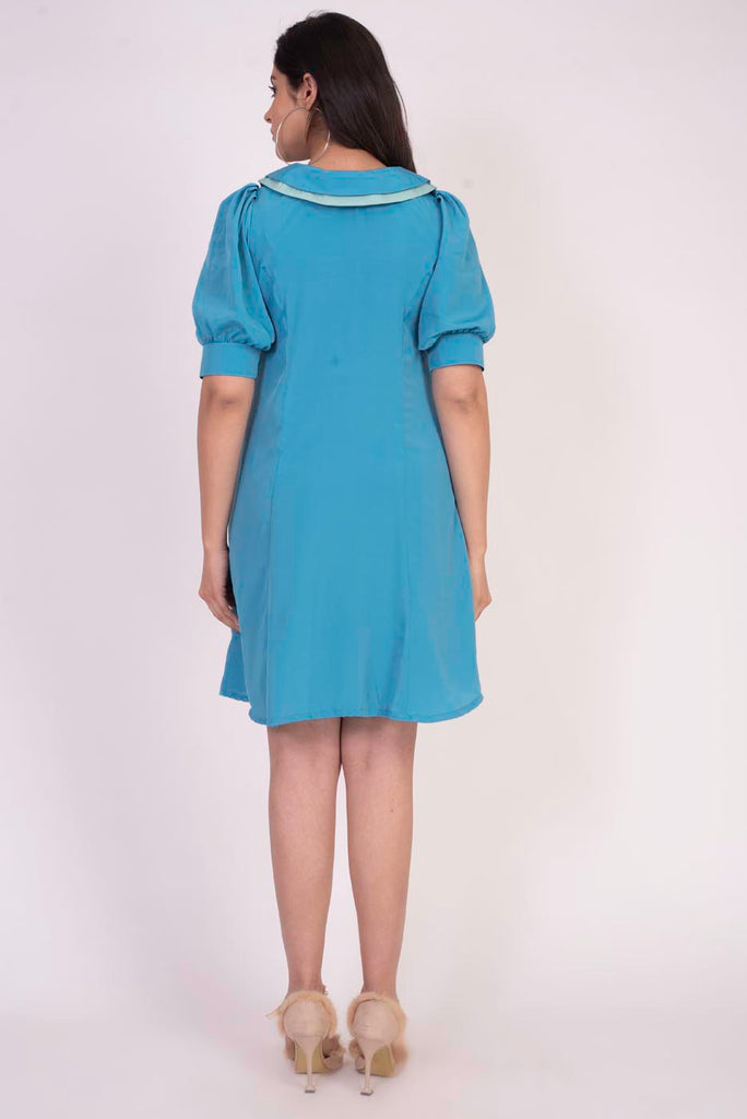 Women's Blue Shirt Dress