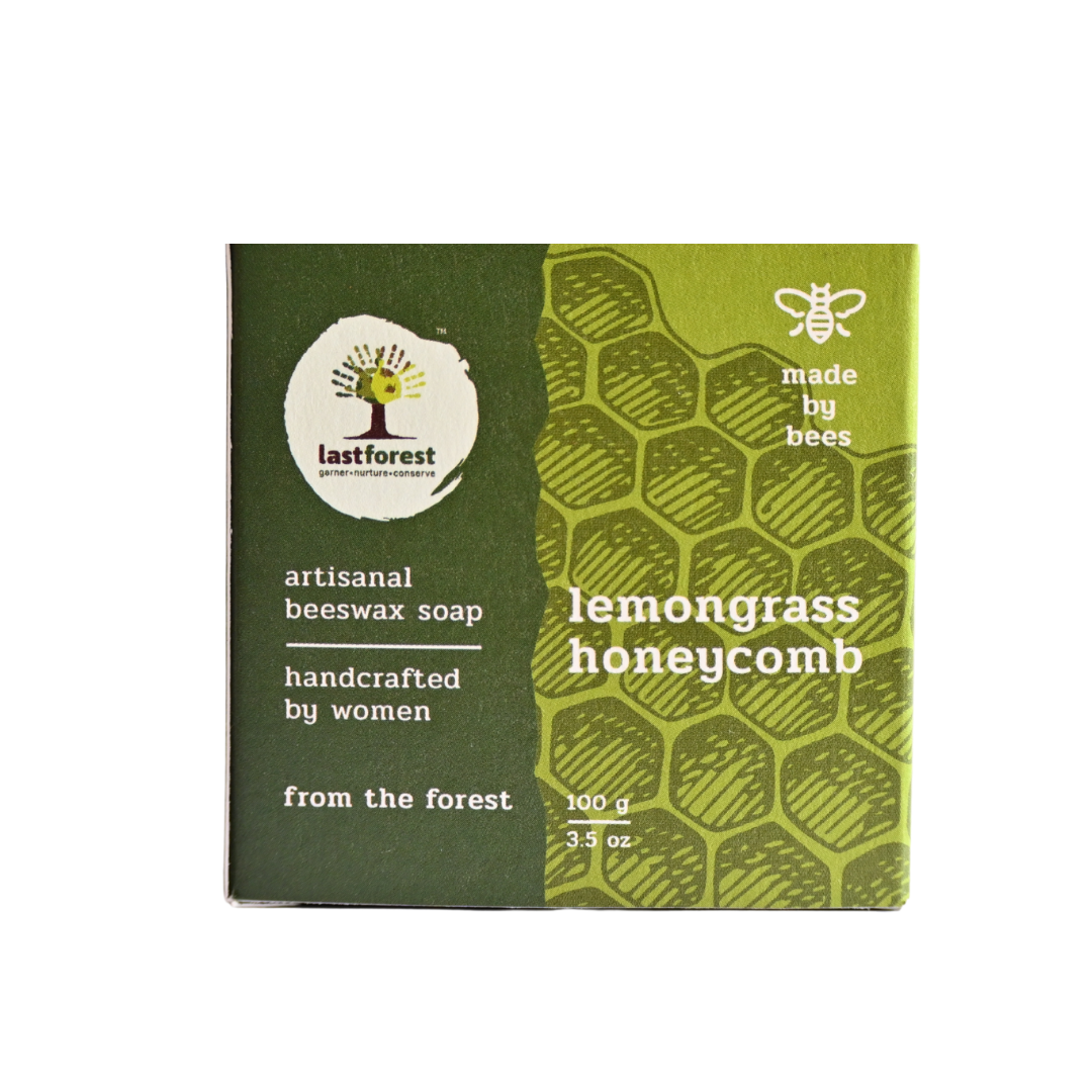 Artisanal Handmade 'Honeycomb' Beeswax Soap - Lemongrass - Last Forest