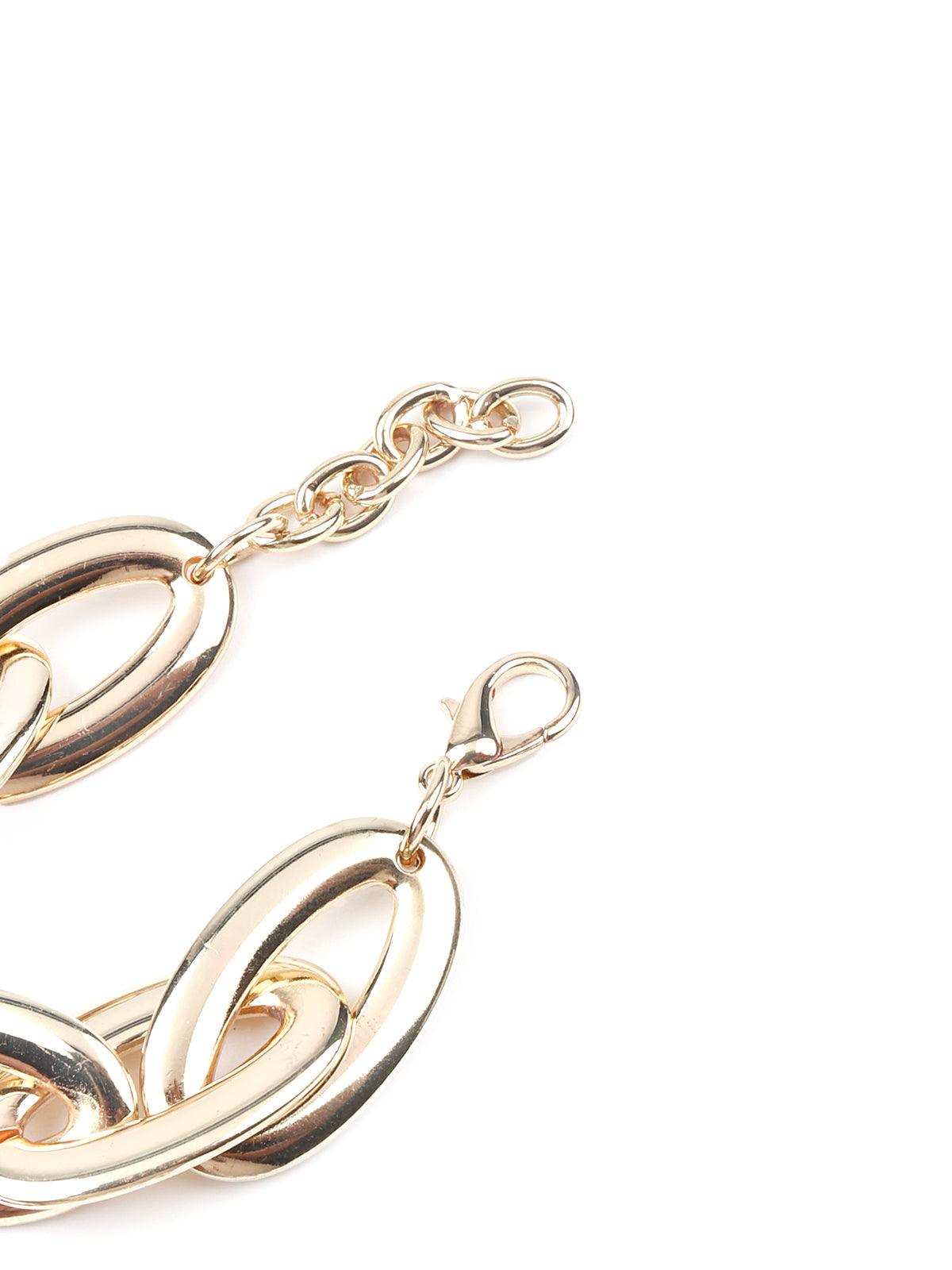 Women's Light Gold Chain Linked Bracelet - Odette