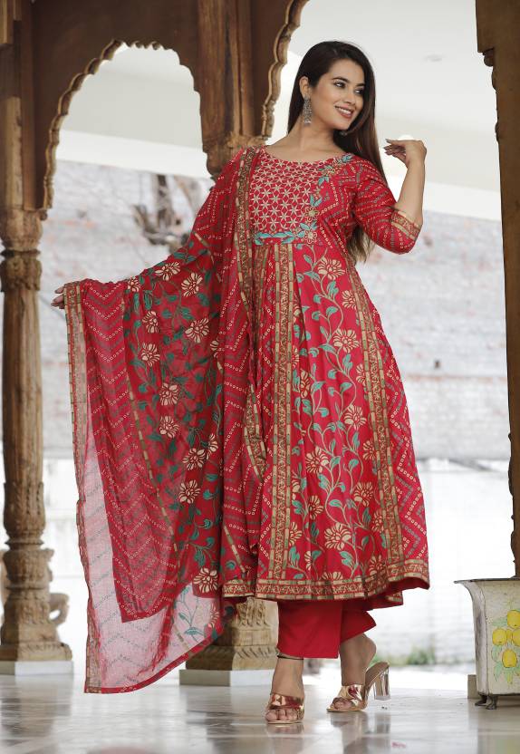 Women's Kurta And Palazzo Set Viscose Rayon