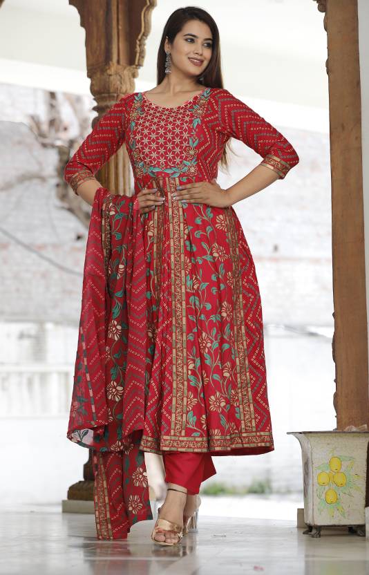 Women's Kurta And Palazzo Set Viscose Rayon