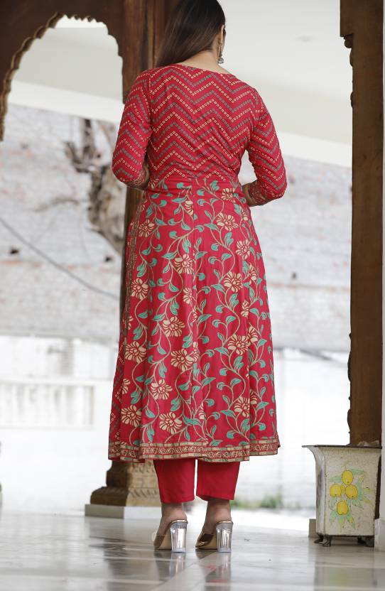 Women's Kurta And Palazzo Set Viscose Rayon
