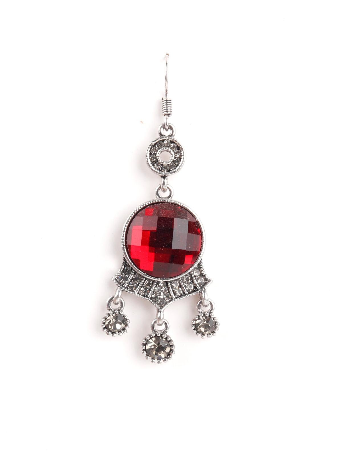 Women's Marabel Ruby Red Crystal Earrings - Odette