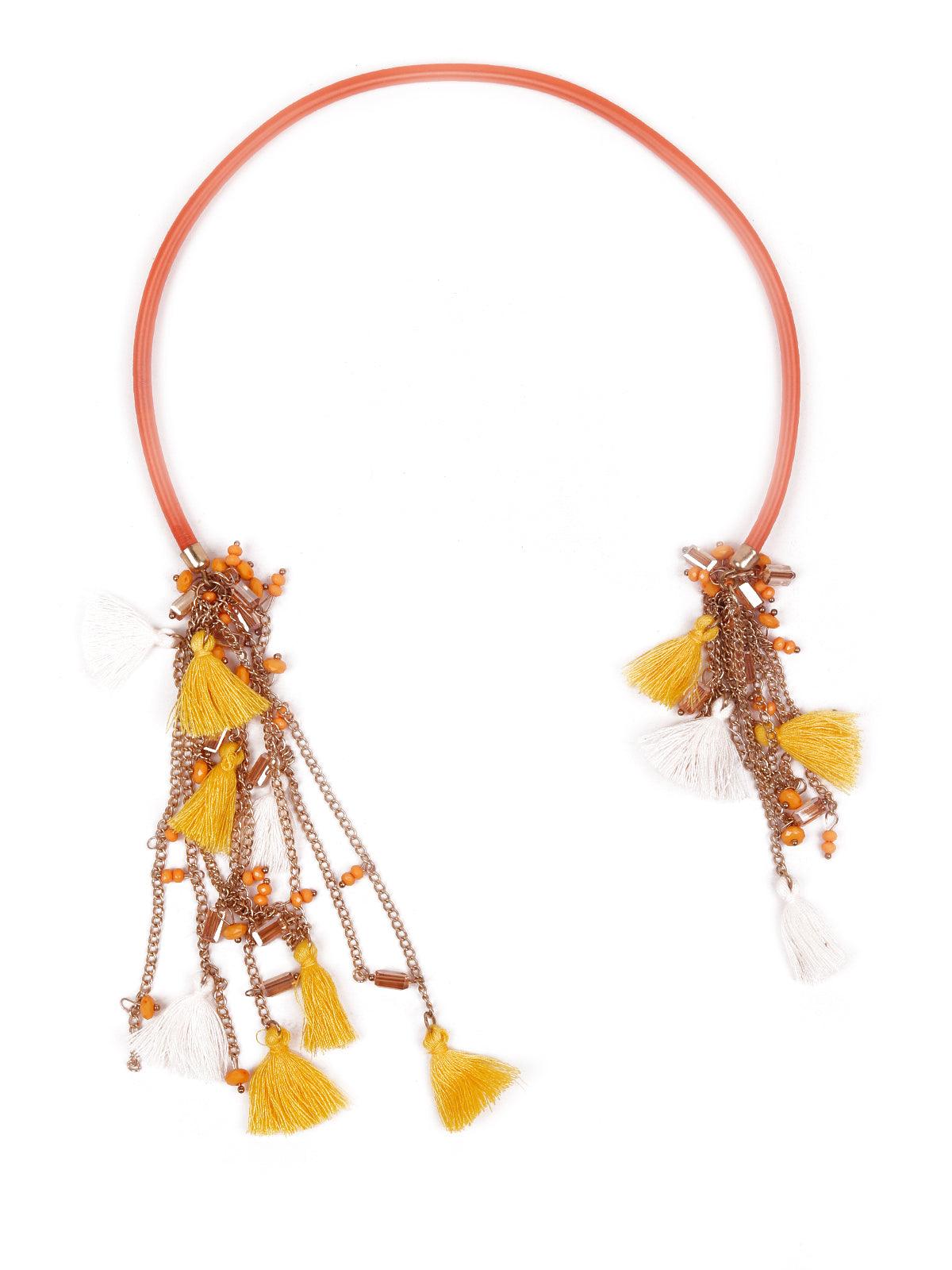 Women's Modern Tribal Boho Bead Necklace - Odette
