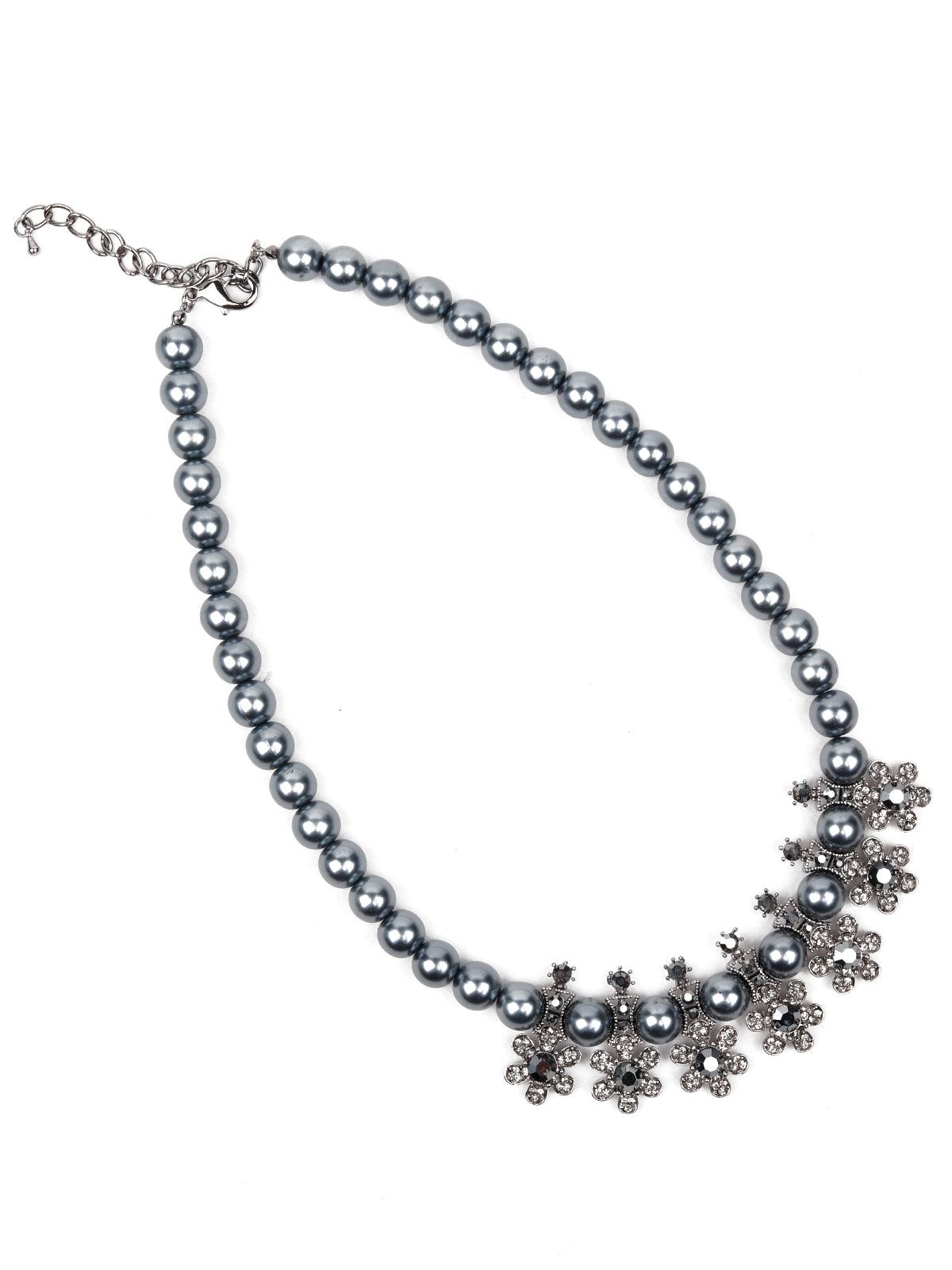 Women's Moonlight Beaded Embellished Necklace - Odette