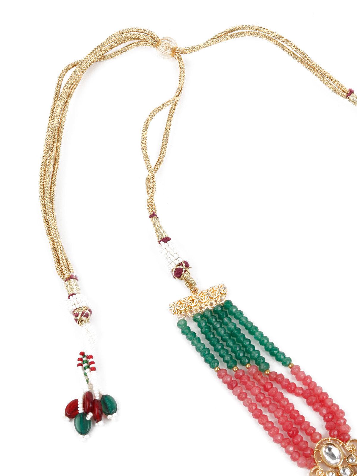 Women's Multi Colored Rani Har Necklace Set - Odette