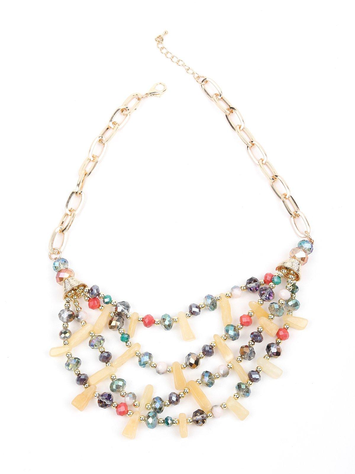 Women's Multi-Strand Colour-Pop Bead Necklace - Odette