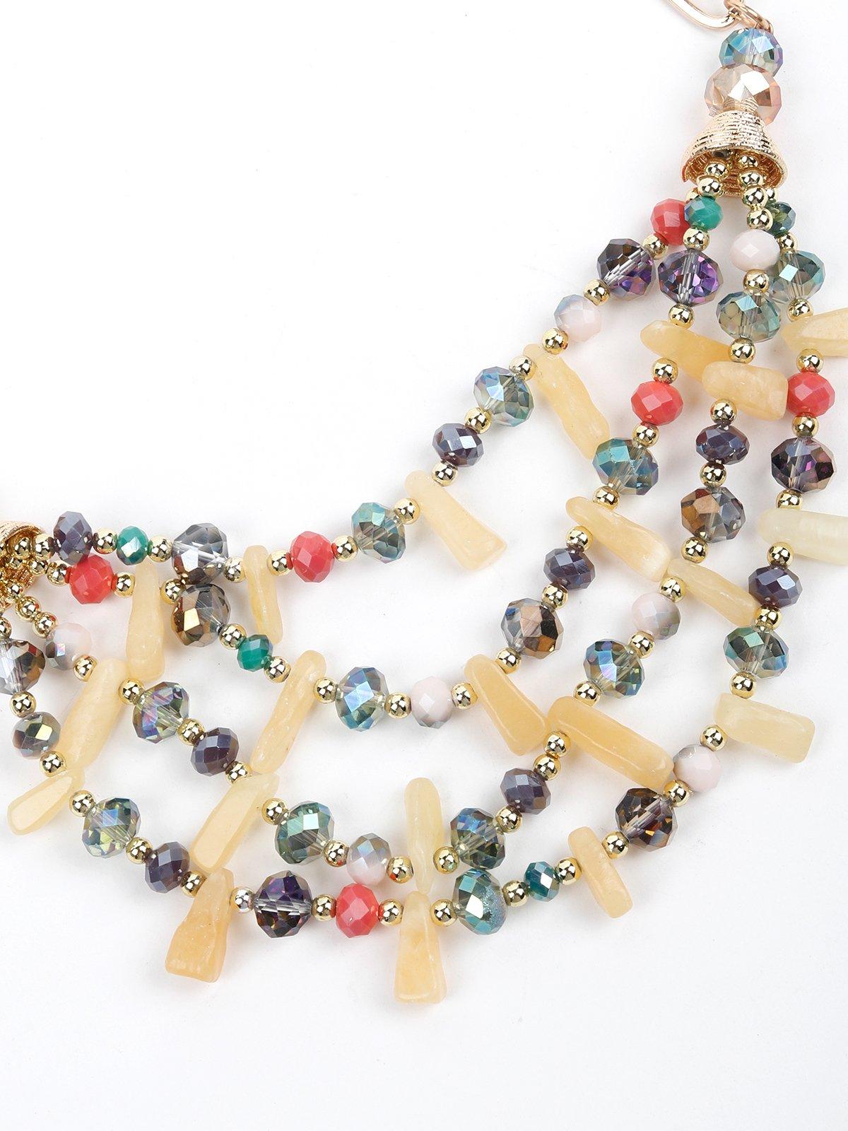 Women's Multi-Strand Colour-Pop Bead Necklace - Odette