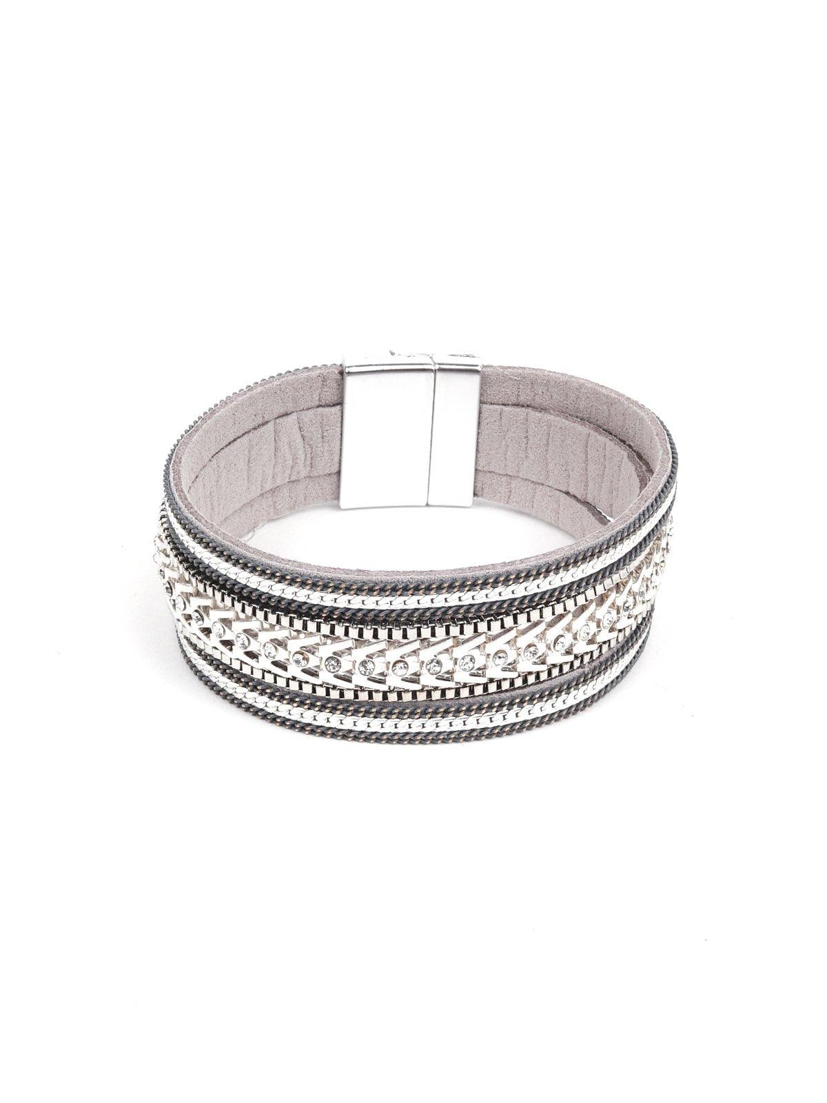 Women's Multi-Strand Crystal-Embellished Wrap Around Bracelet. - Odette