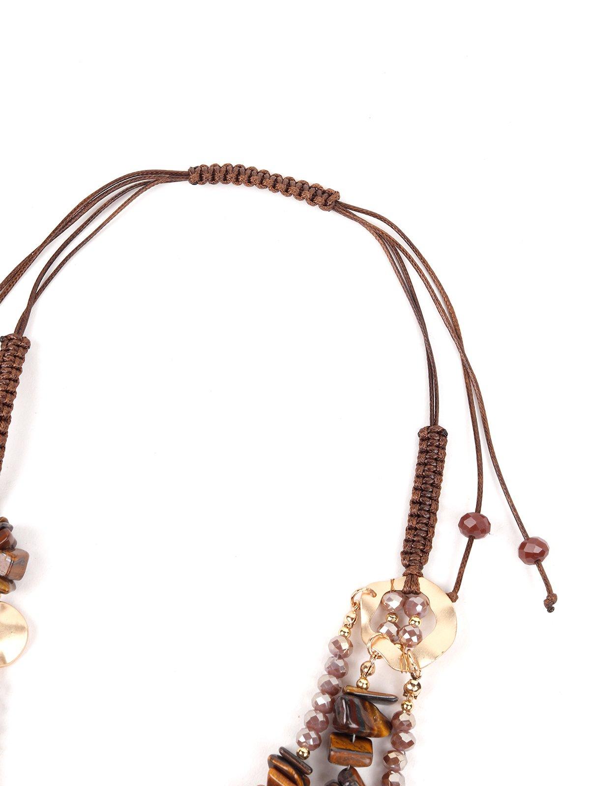 Women's Multi-Strand Stone Necklace - Odette