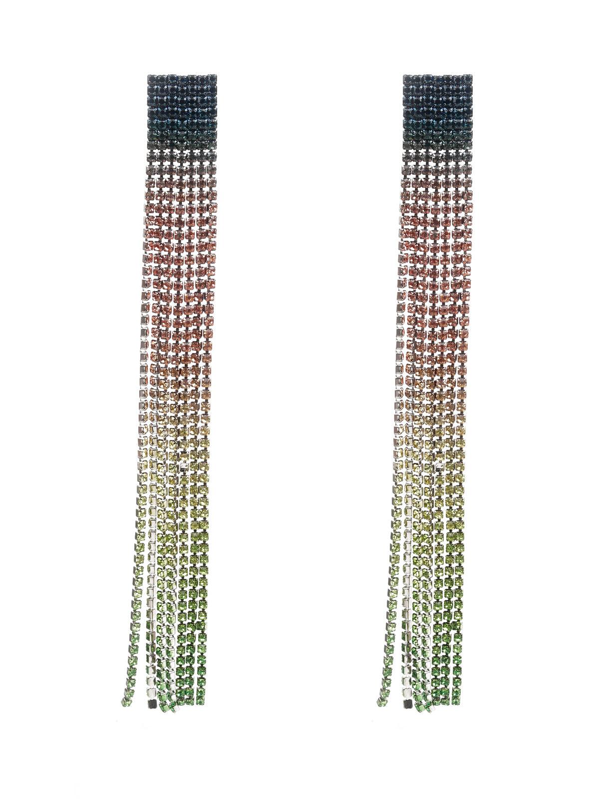 Women's Multicolored Dangler Earrings - Odette