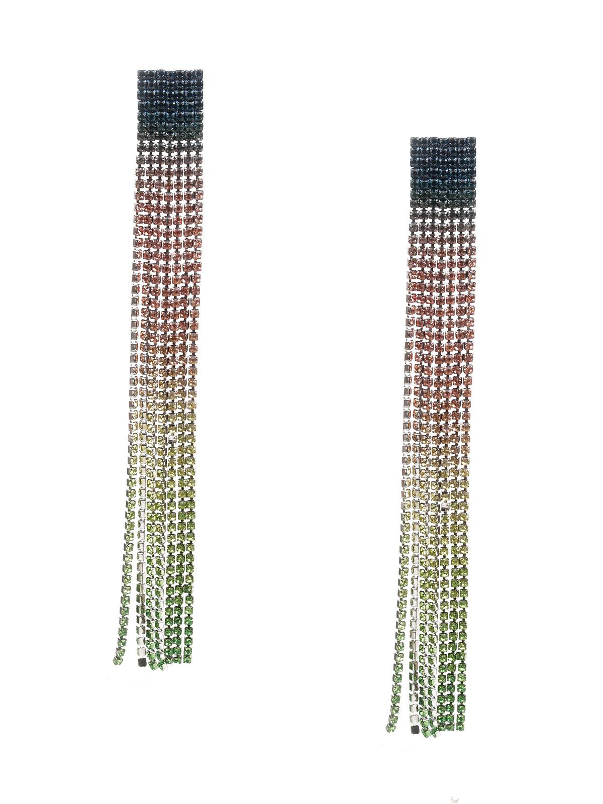 Women's Multicolored Dangler Earrings - Odette