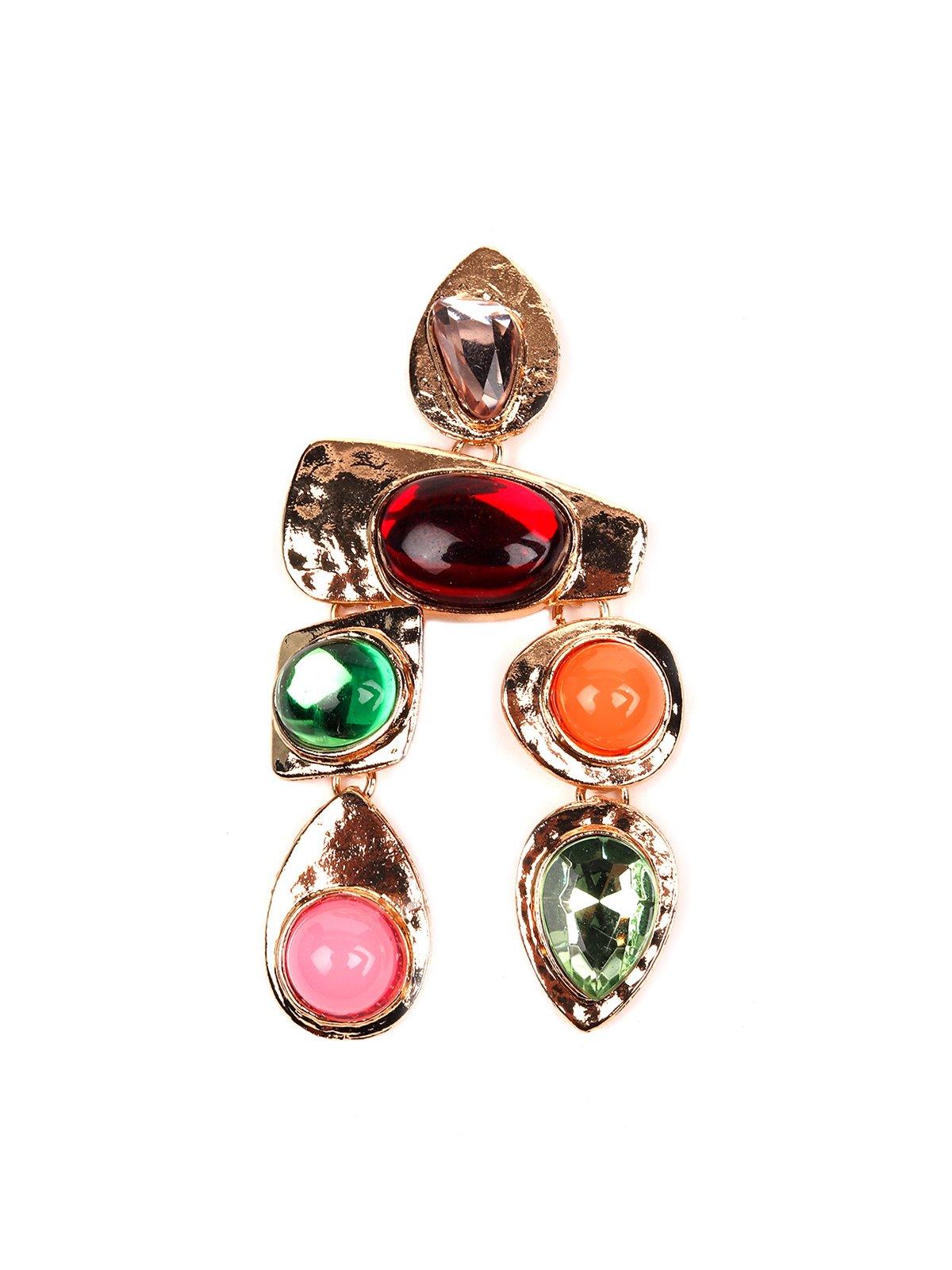 Women's Multicolour Designer Statement Earrings - Odette