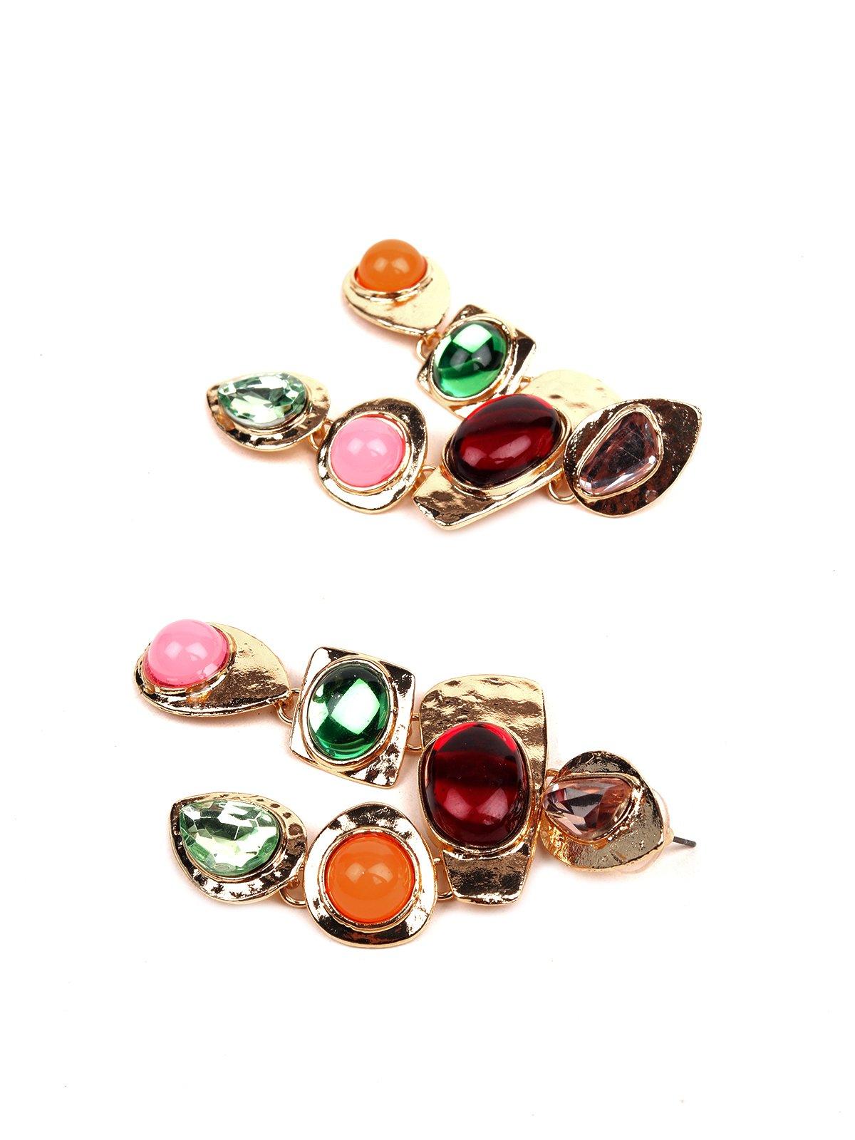 Women's Multicolour Designer Statement Earrings - Odette