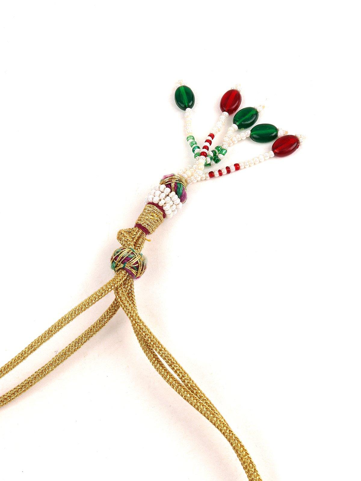 Women's Multicolour Stones Necklace With Pearls - Odette