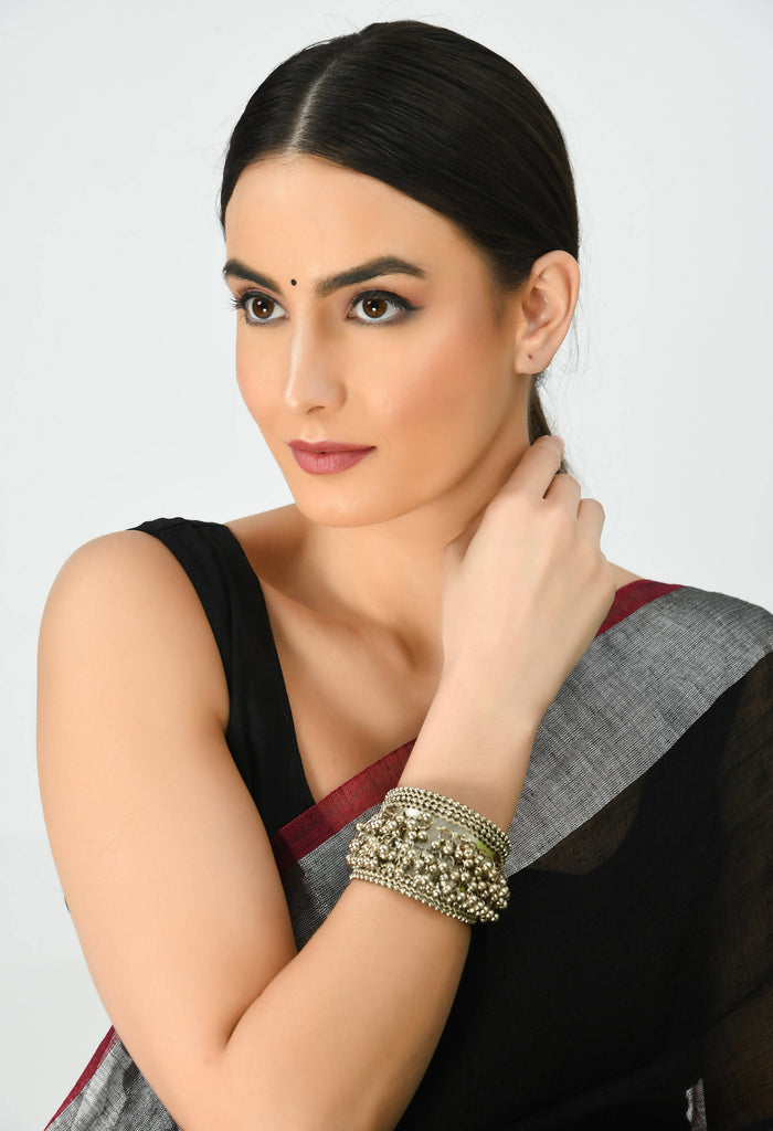 Johar Kamal Trendy Oxidized Ghungru design Bracelet