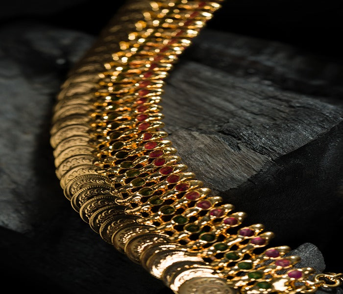 Women's Kasula Necklace Gold Plated  - Alankara