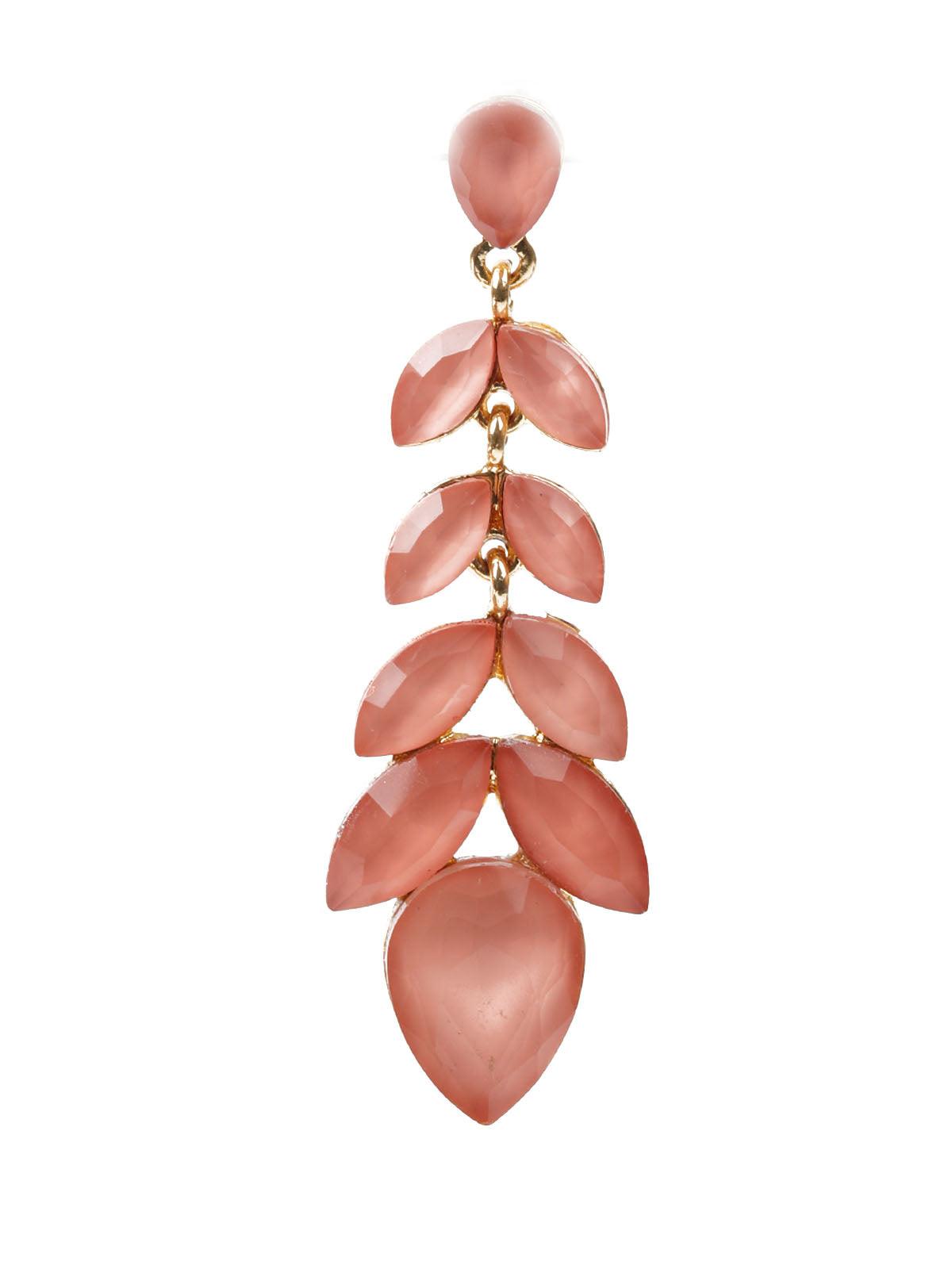 Women's Peach Dangle Earrings - Odette