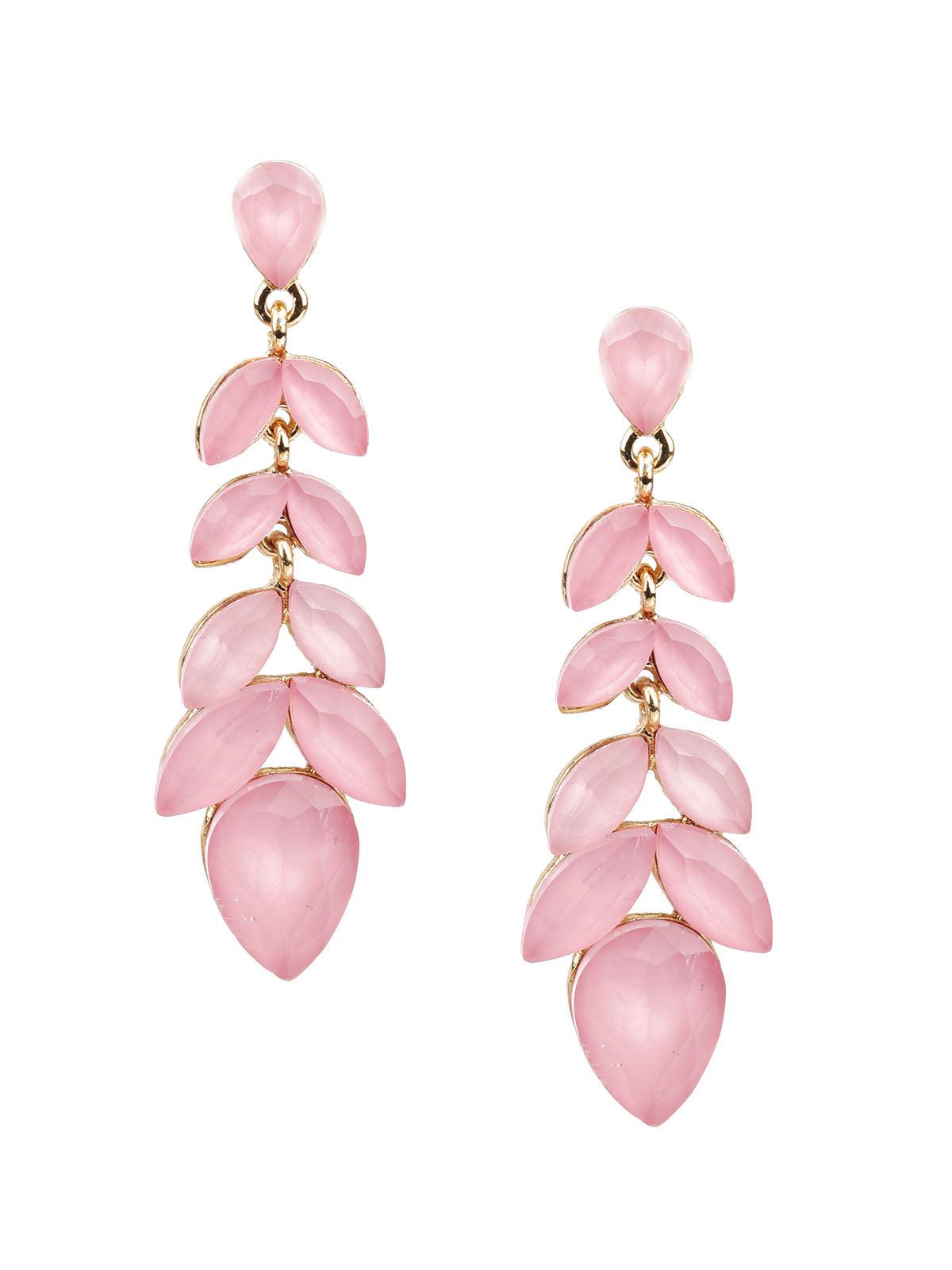 Women's Pink Dangle Earrings - Odette