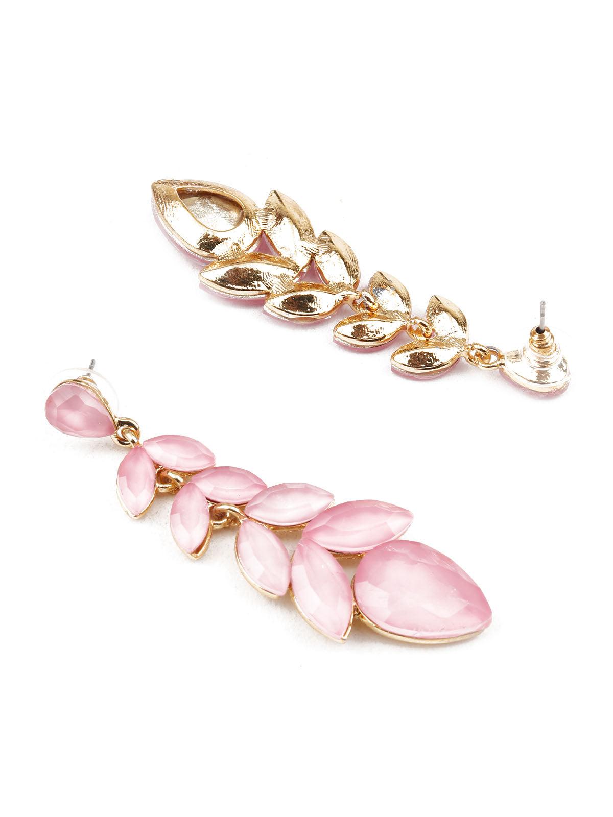 Women's Pink Dangle Earrings - Odette