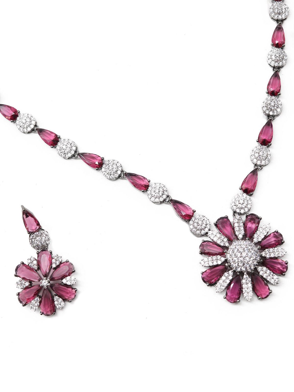 Women's Pink Princess Feel Necklace Set - Odette