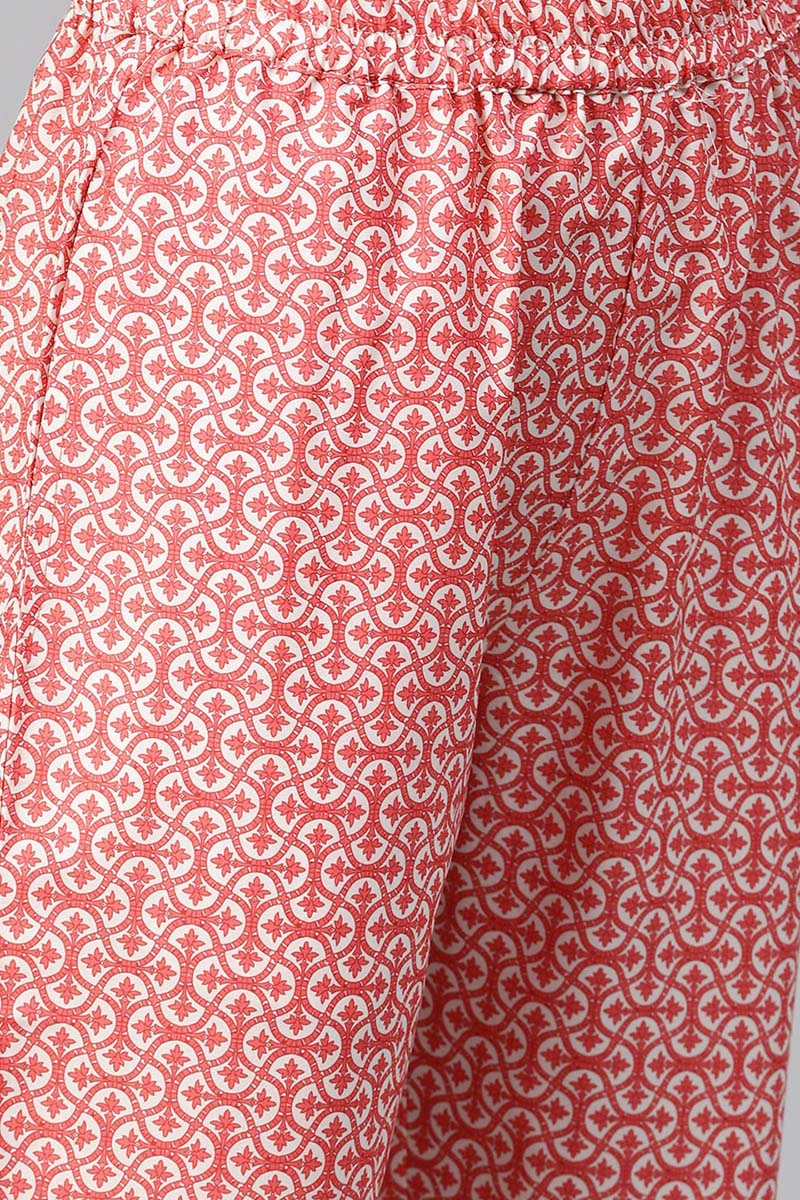 Women's Polyester Printed Kurta Pant Set - Ahika