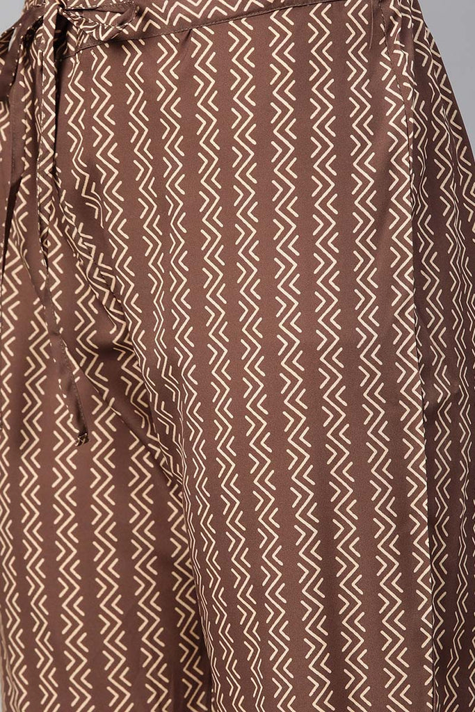 Women's Polyester Printed Kurta Pants And Dupatta Set