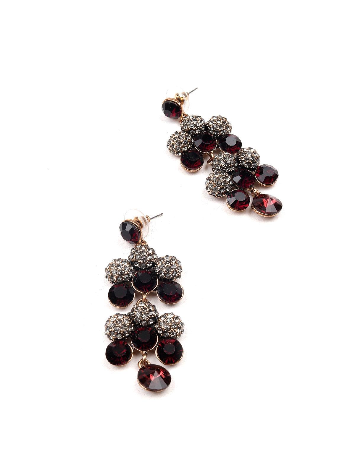 Women's Red Drop Earrings For Women - Odette