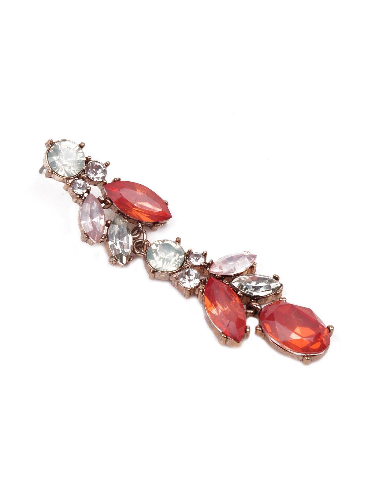Women's Red Gorgeous Drop Earrings - Odette