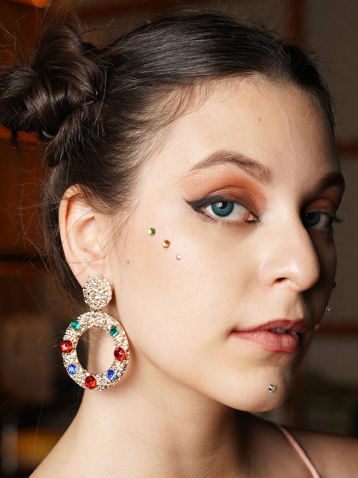 Women's Round Voguish Dangle Earrings - Odette