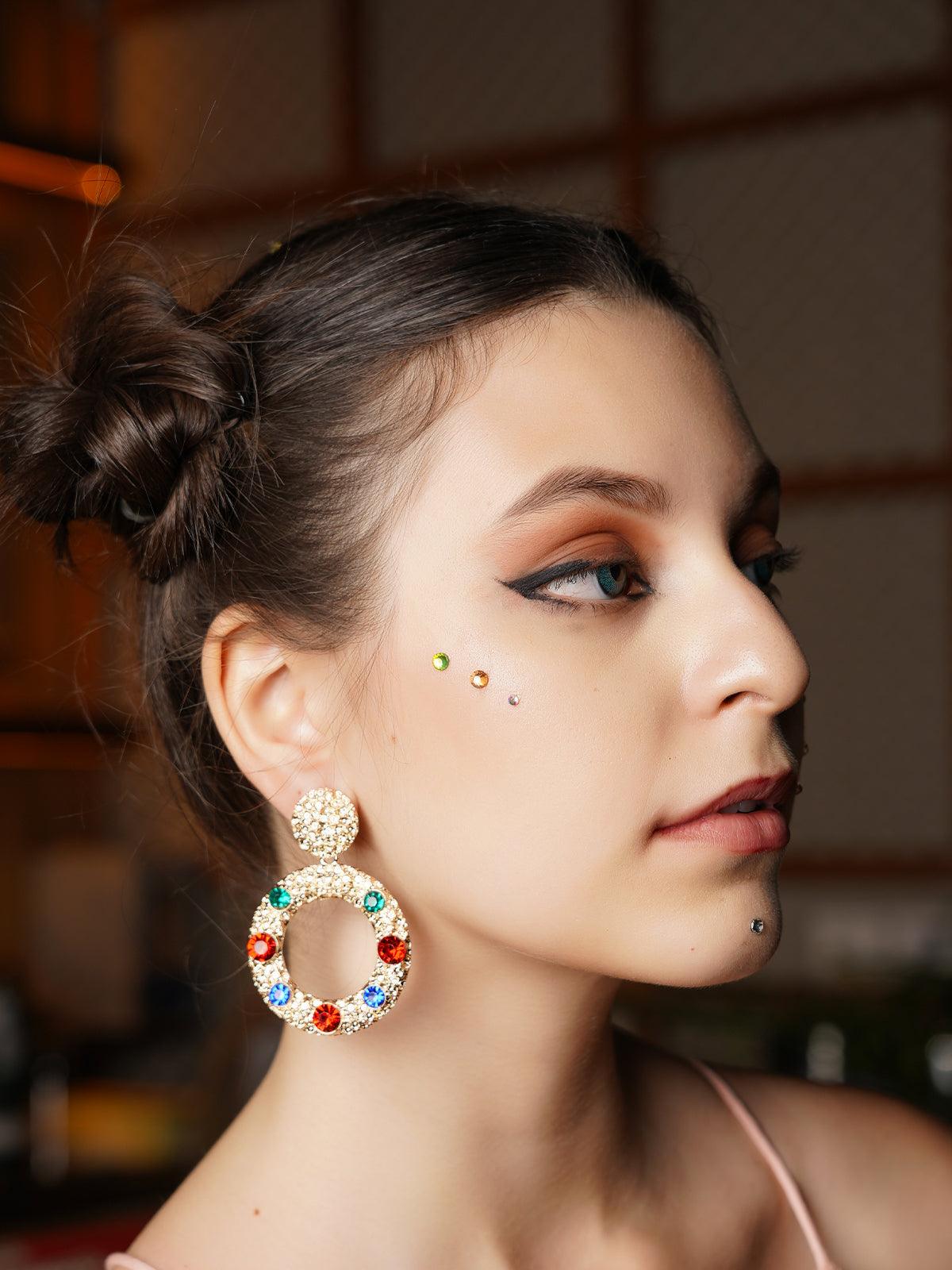 Women's Round Voguish Dangle Earrings - Odette