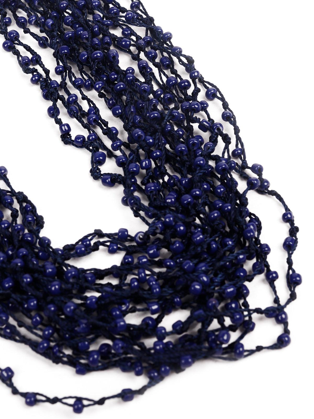 Women's Royal Blue Aired Necklace - Odette