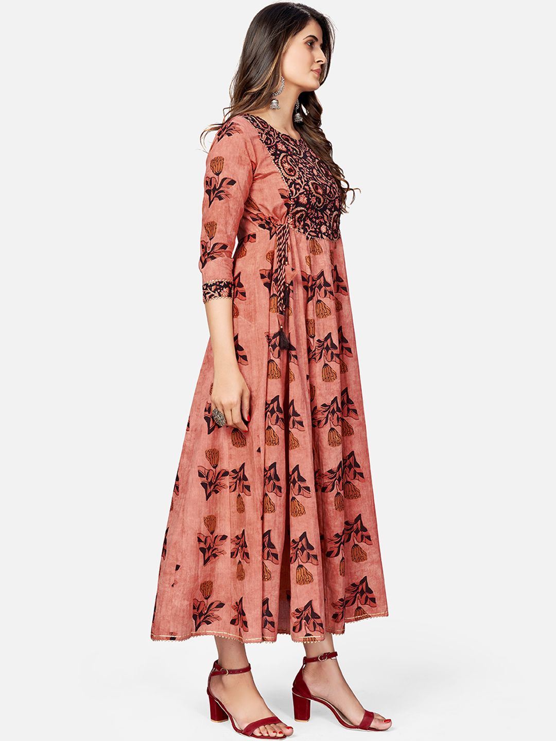 Buy Jc4u Cotton Kurti With Sharara And Gharara Stitched Suit Xl Online |  Craftsvilla