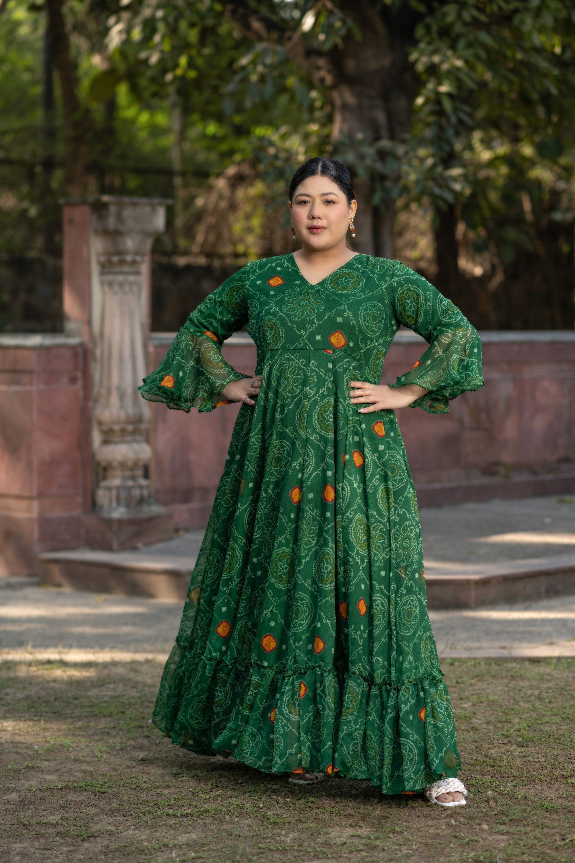 Pin by Ayyan on dresses | Bandhani dress, Designer dresses indian, Anarkali  dress