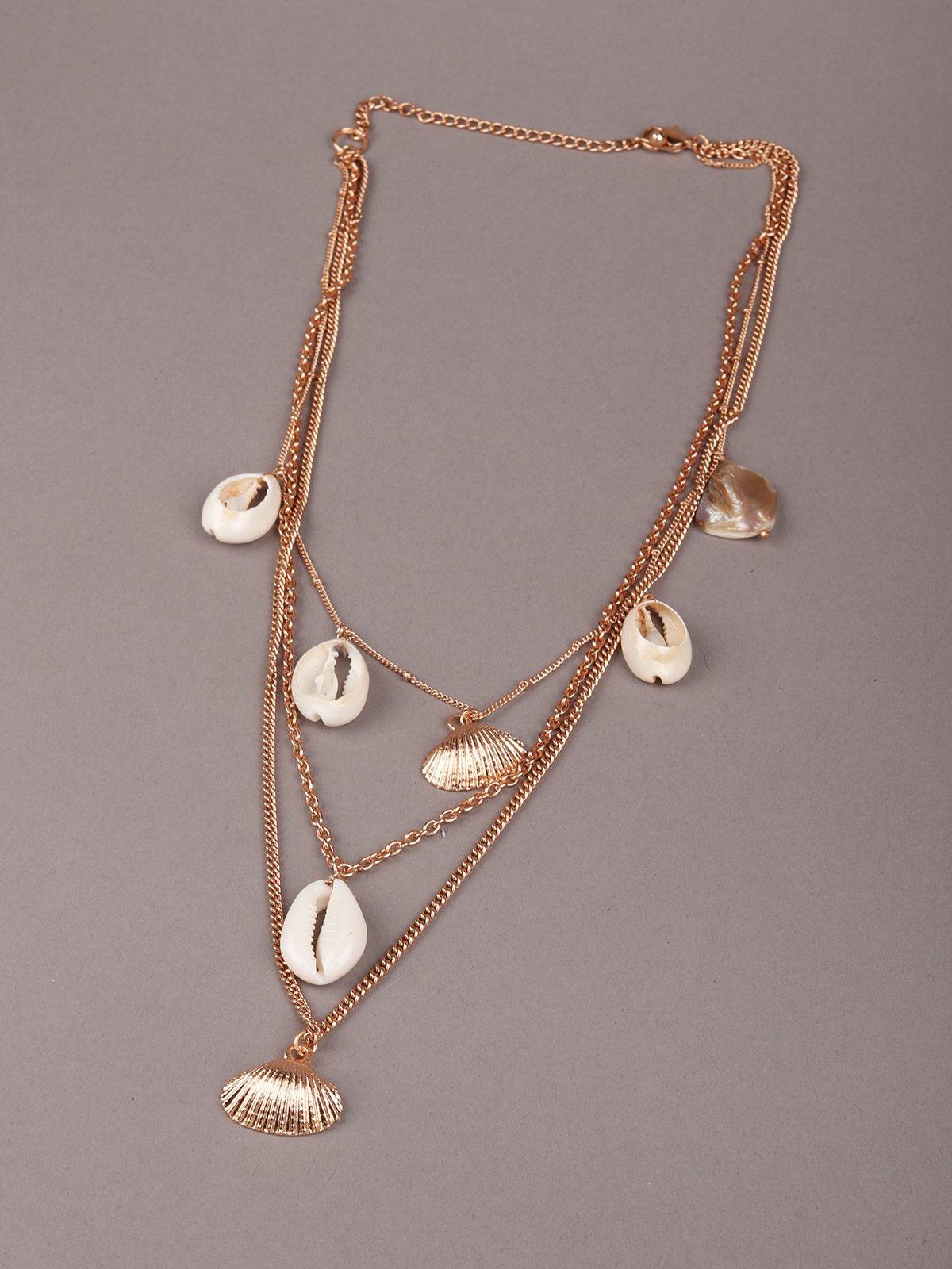 Women's Shells Multi-Layered Gold Tone Necklaceã‚  - Odette