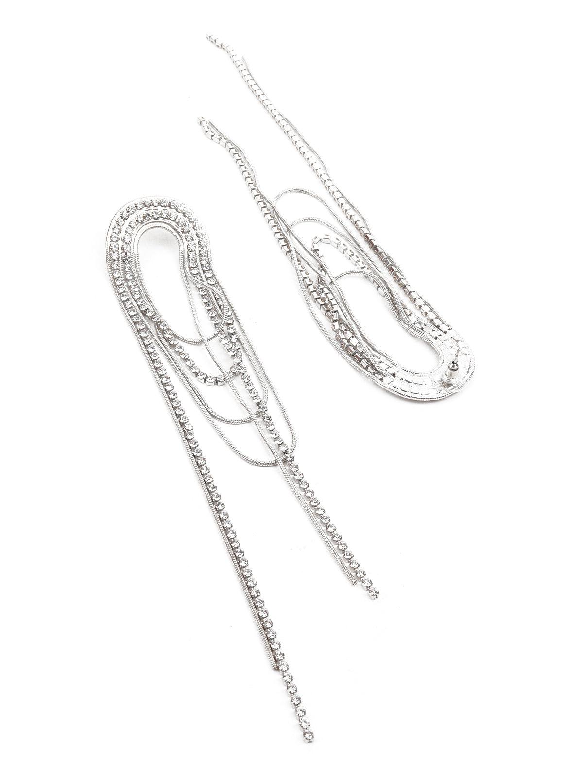Women's Silver Color Dangle Earrings - Odette