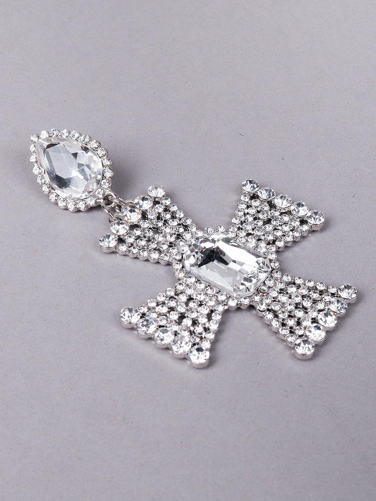 Women's Silver-Tone Crystal-Embellished Earrings G - Odette