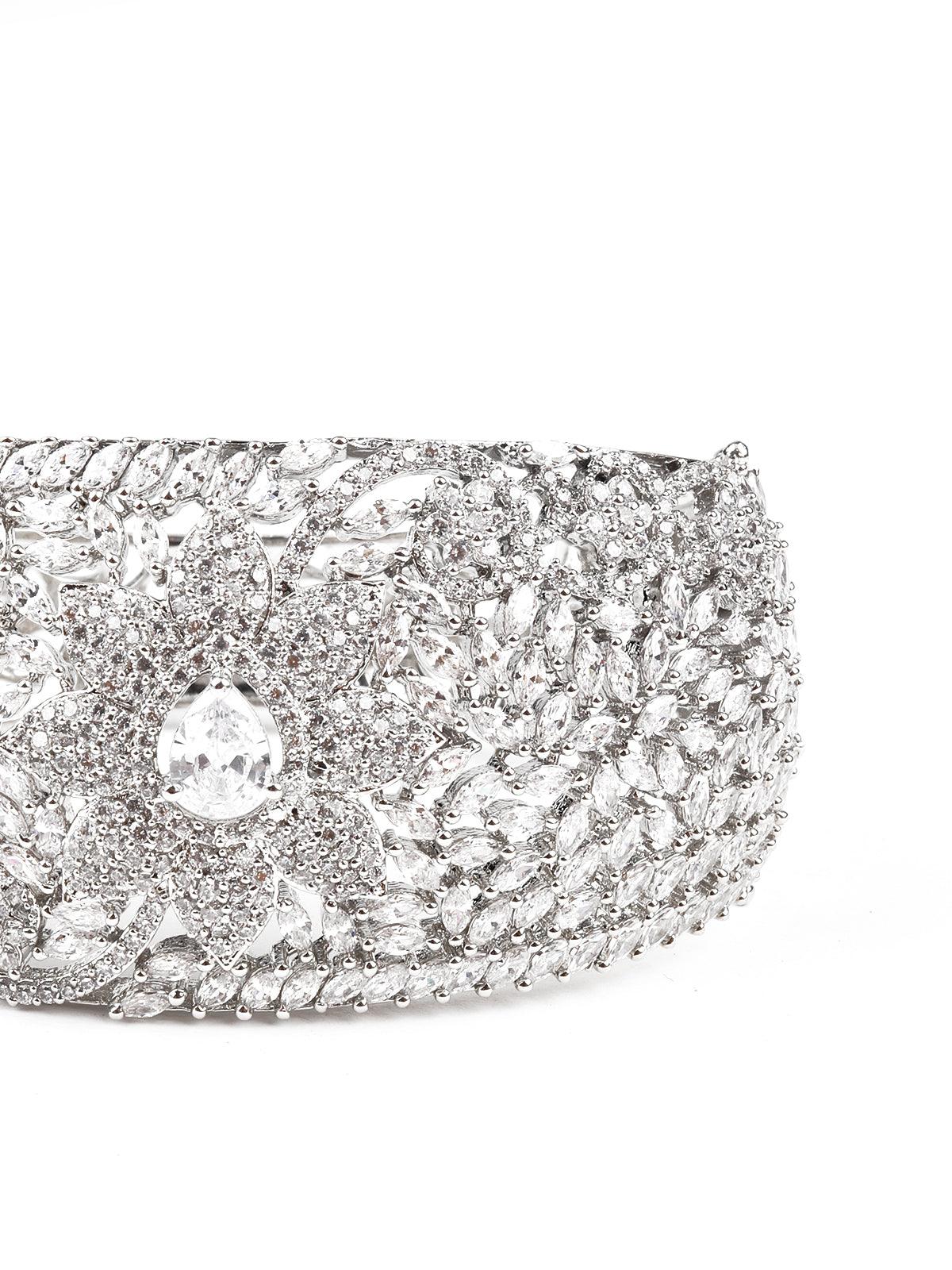 Women's Silver-Tone Stunned Gorgeous Bracelet - Odette