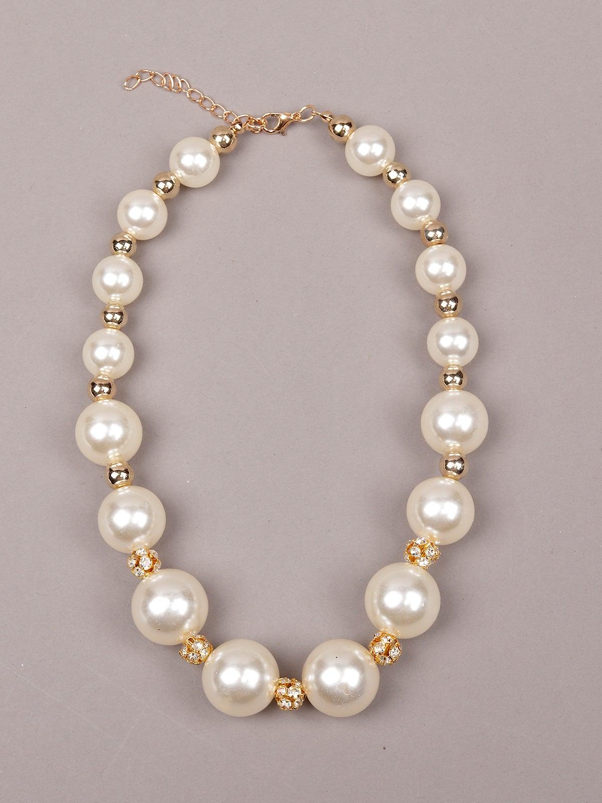 Women's Simple Classic Pearl Necklace - Odette