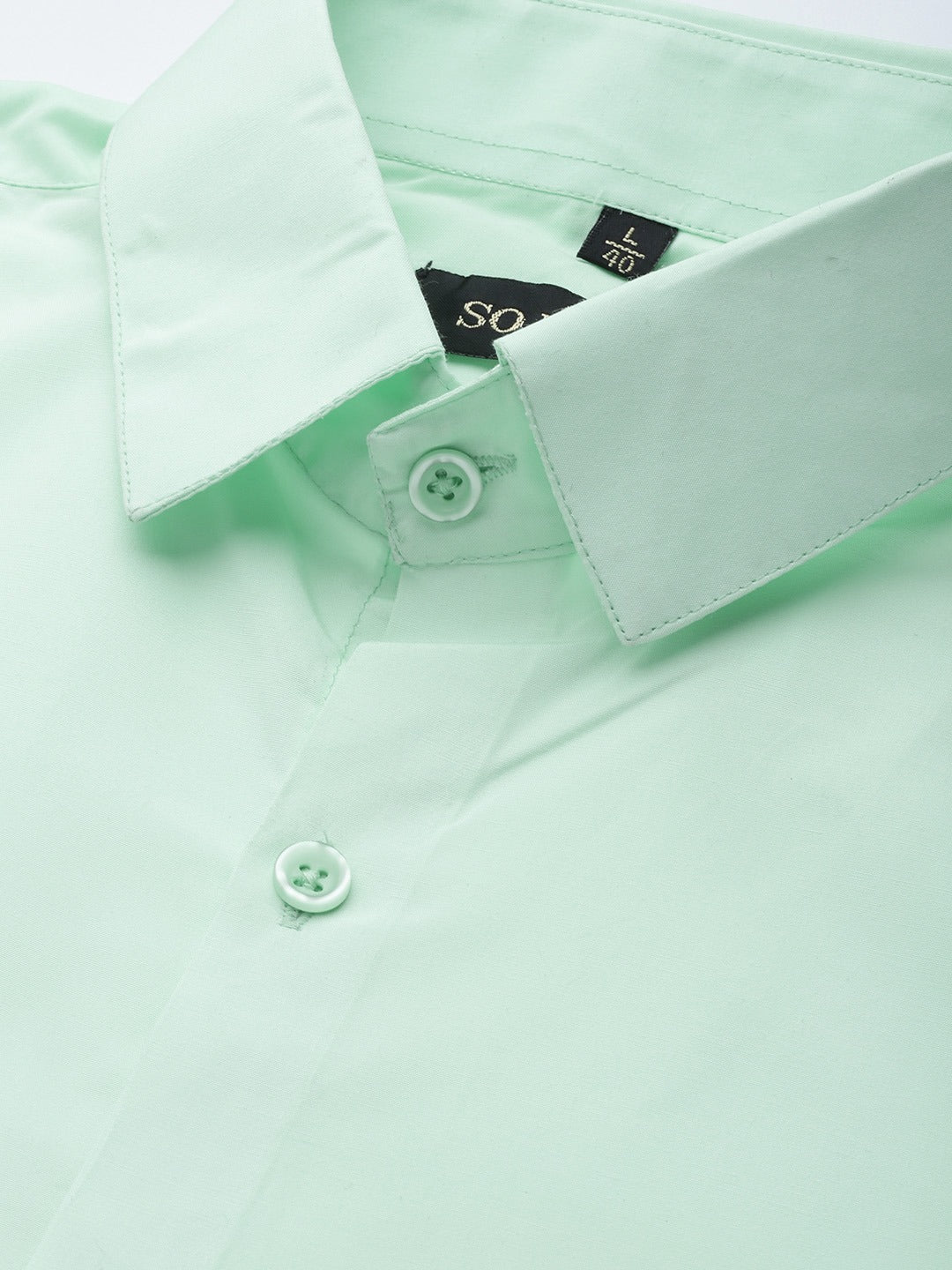 Men's Cotton Sea Green Half sleeves Casual Shirt